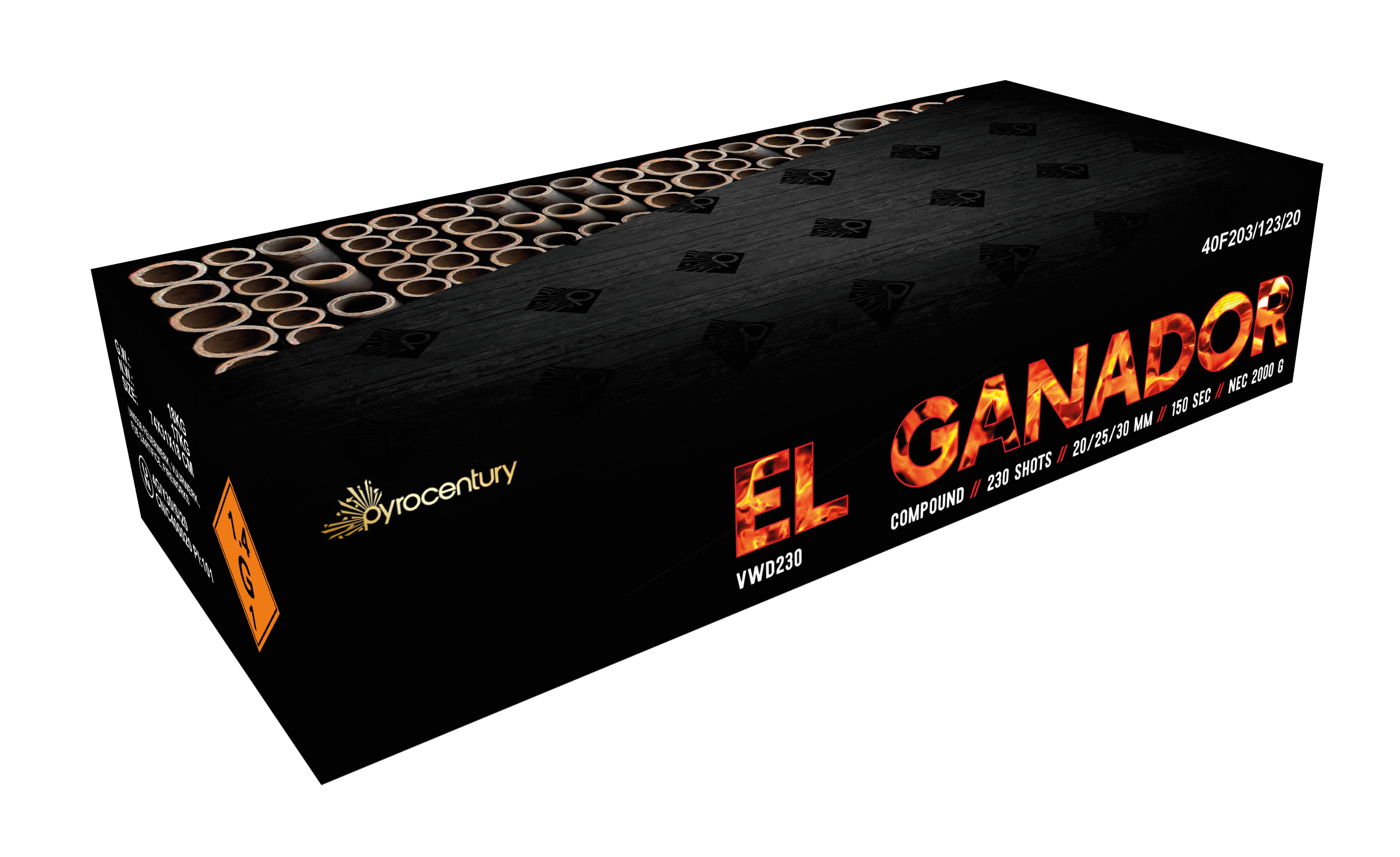 Pyrocentury El Ganador 230 Schots Compound Vuurwerk