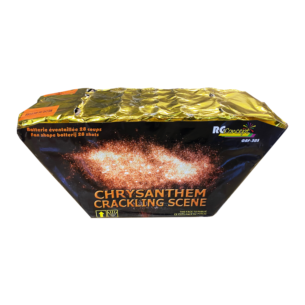 RG Concept Chrysanthem Crackling Scene 28 Schots Batterij