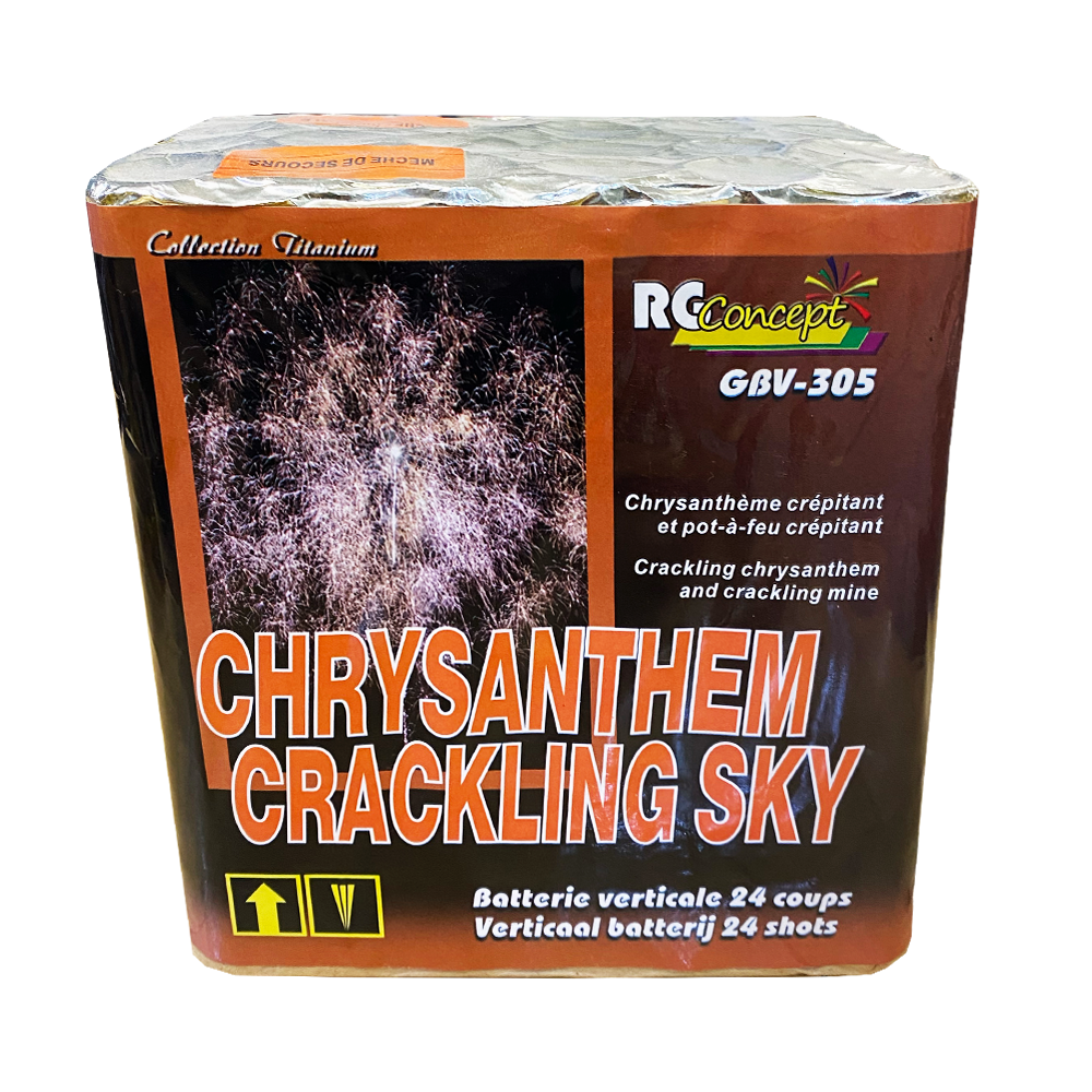RG Concept Chrysantheme Crackling Sky 24 Schots Batterij