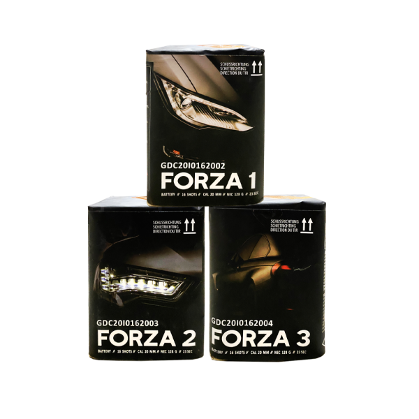 Forza-set-2 Pyrocentury Forza Batterijen 16 Schots Assortiment